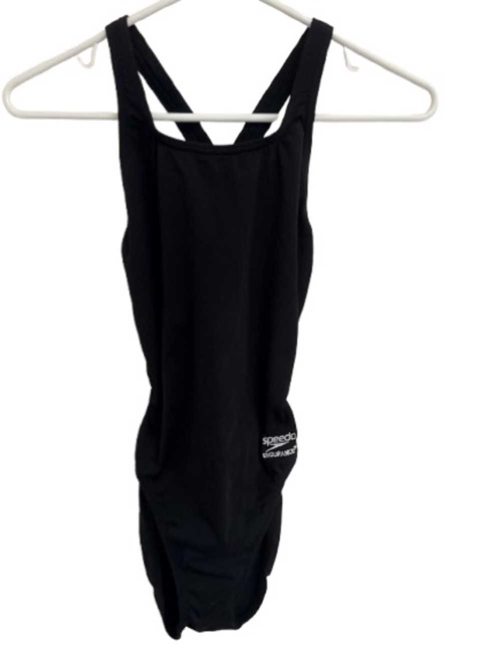 Women's Speedo Black One-Piece Athletic Swimsuit